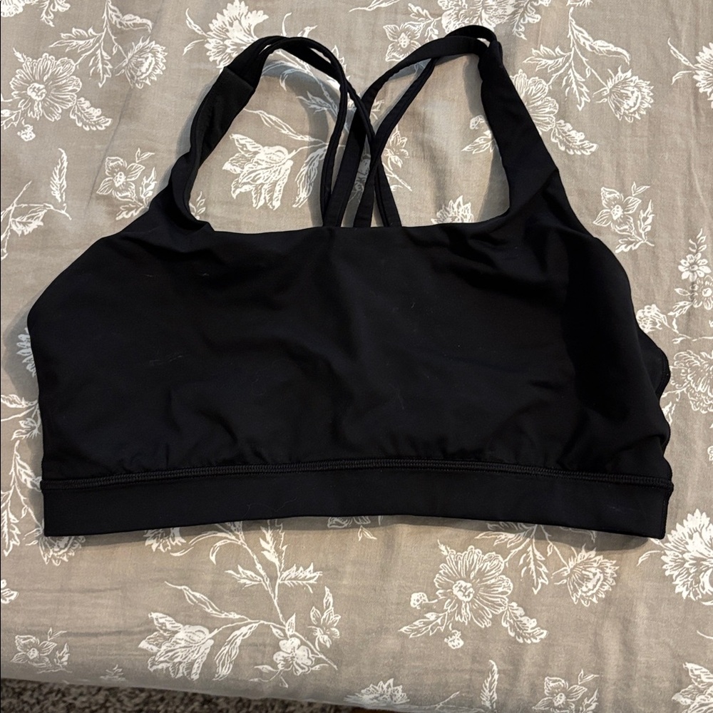 lululemon athletica Black Energy Sports Bra medium support